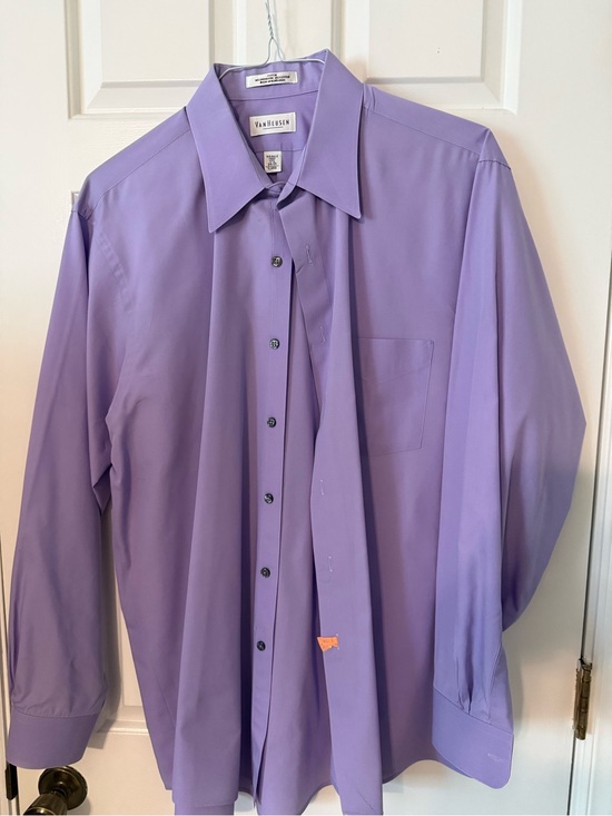 Van Heusen Other - Van Heusen Men's Lavender Dress Shirt - Solid Lilac